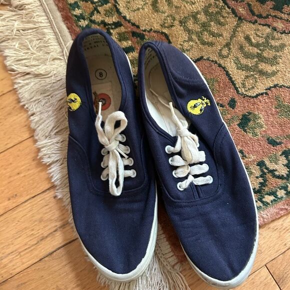Vintage 1998 Women's Looney Tunes Tweety Bird Canvas Low Top Sneakers Size 8 - Picture 1 of 16